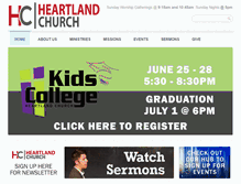 Tablet Screenshot of heartlandworship.com